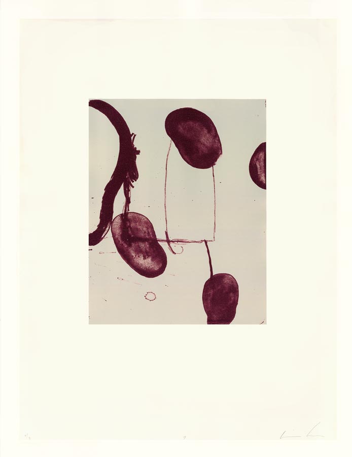 James-Brown-Estampe-Lithographie-Black and Blue I-Galerie Lelong, Paris-1991