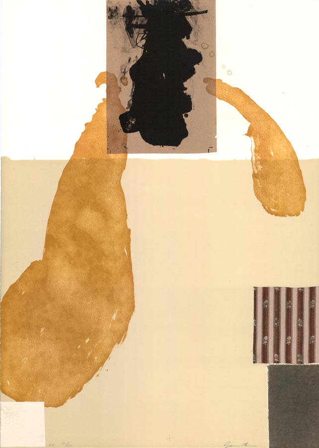 James-Brown-Estampe-Lithographie-White-Square-Galerie-Lelong,-Paris-1990