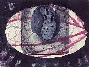 James-Brown-Estampe-Lithographie-Disappeared and reappeared 6-Atelier Bordas, Paris-1998