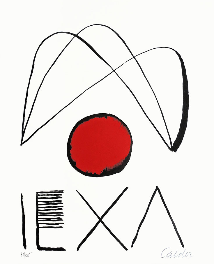 Alexander Calder, Lithographie, -El circulo de piedra-, 1970