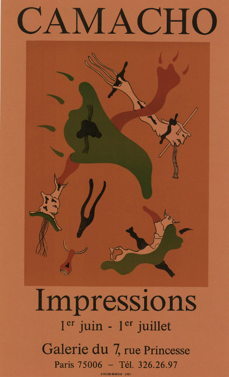 Jorge Camacho, Affiche, 1983