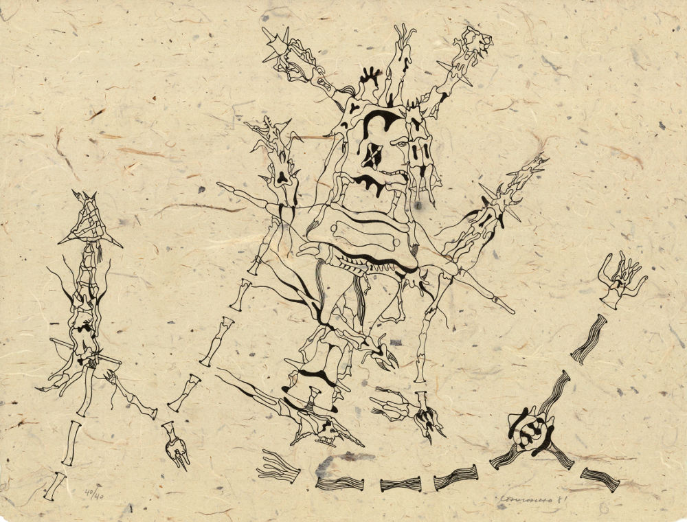 Jorge Camacho, Lithographie, -Sans titre-, 1981