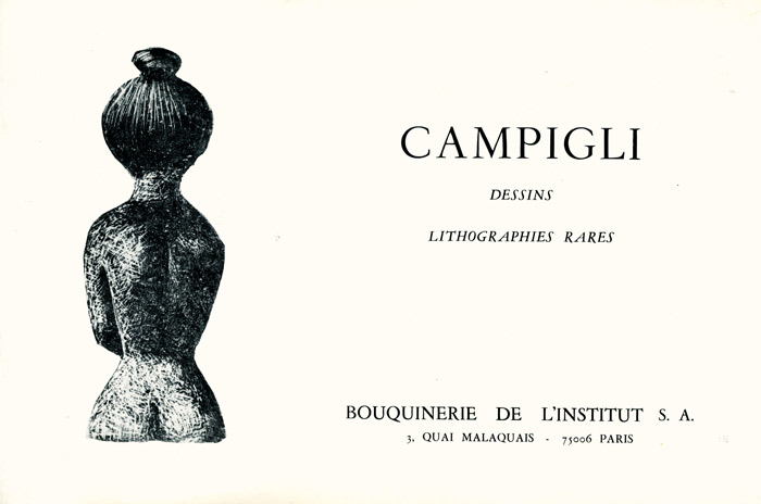 Massimo-Campigli-Catalogue-Offset-Lithographies rares-Bouquinerie de l