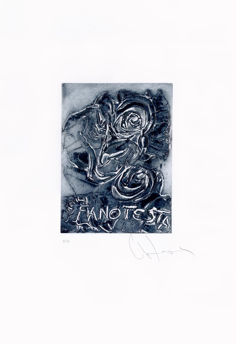 Giacinto Cerone, Eau-forte, -Fano Testa-, 2003