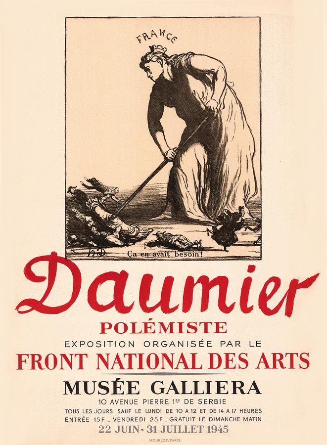 Honoré Daumier, Affiche, 1945