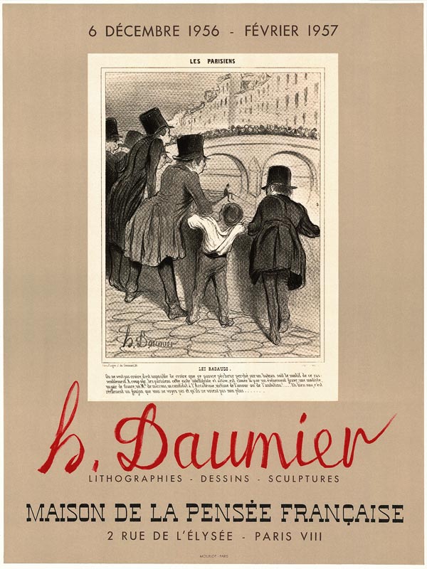 Honoré Daumier, Affiche, 1956