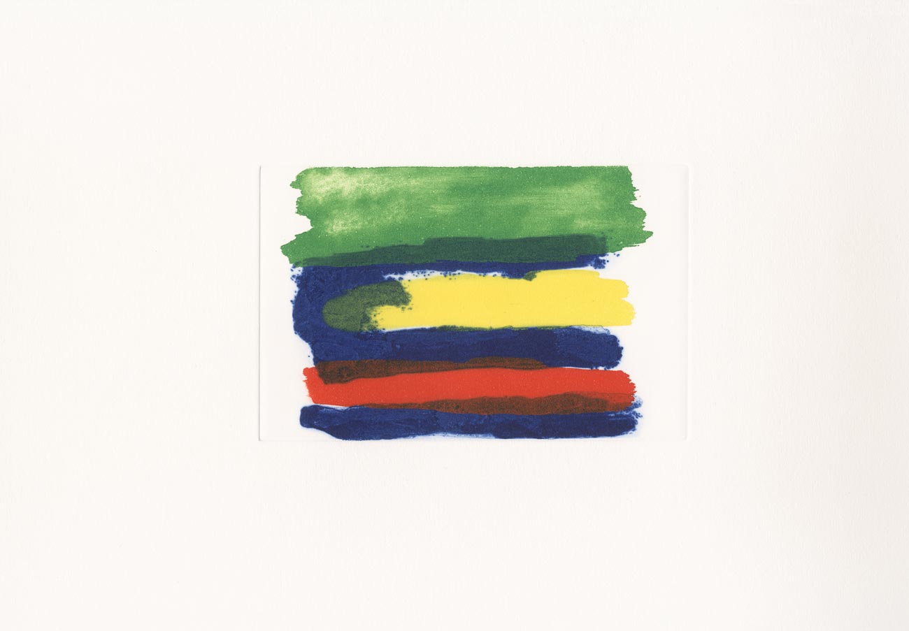 Nicola De Maria, Eau-forte, -Paesaggio Orfico-, 1996