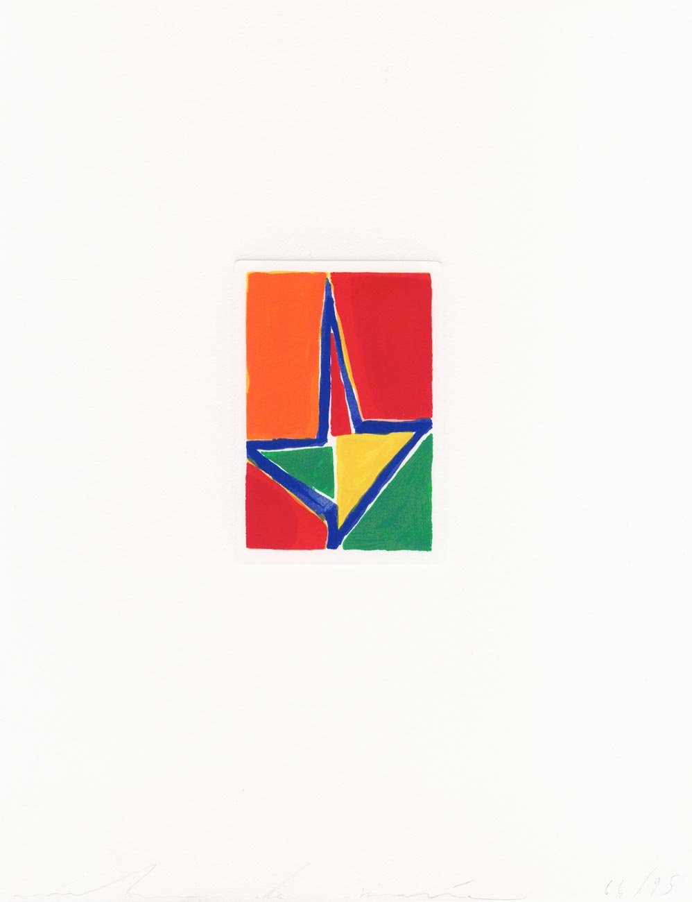 Nicola De Maria, Sérigraphie, -Regmo dei fiori-, 1994