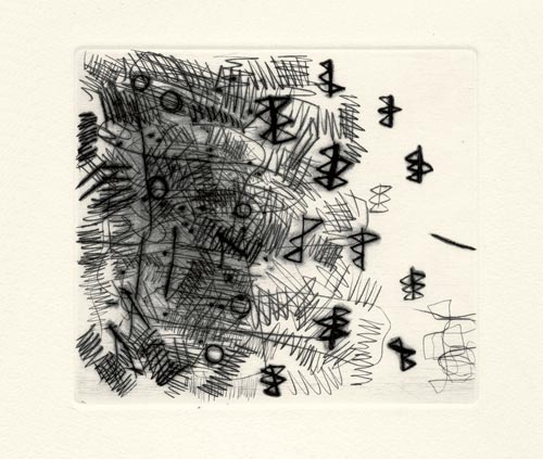 Nicola De Maria, Pointe-sèche, -Cervello-, 1991