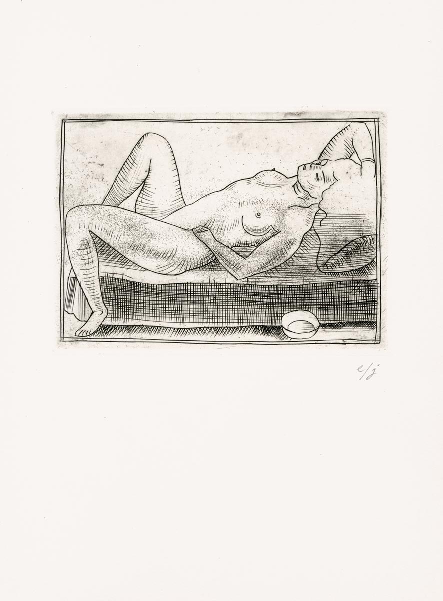 André Derain, Eau-forte, -Nu au divan-, 1948