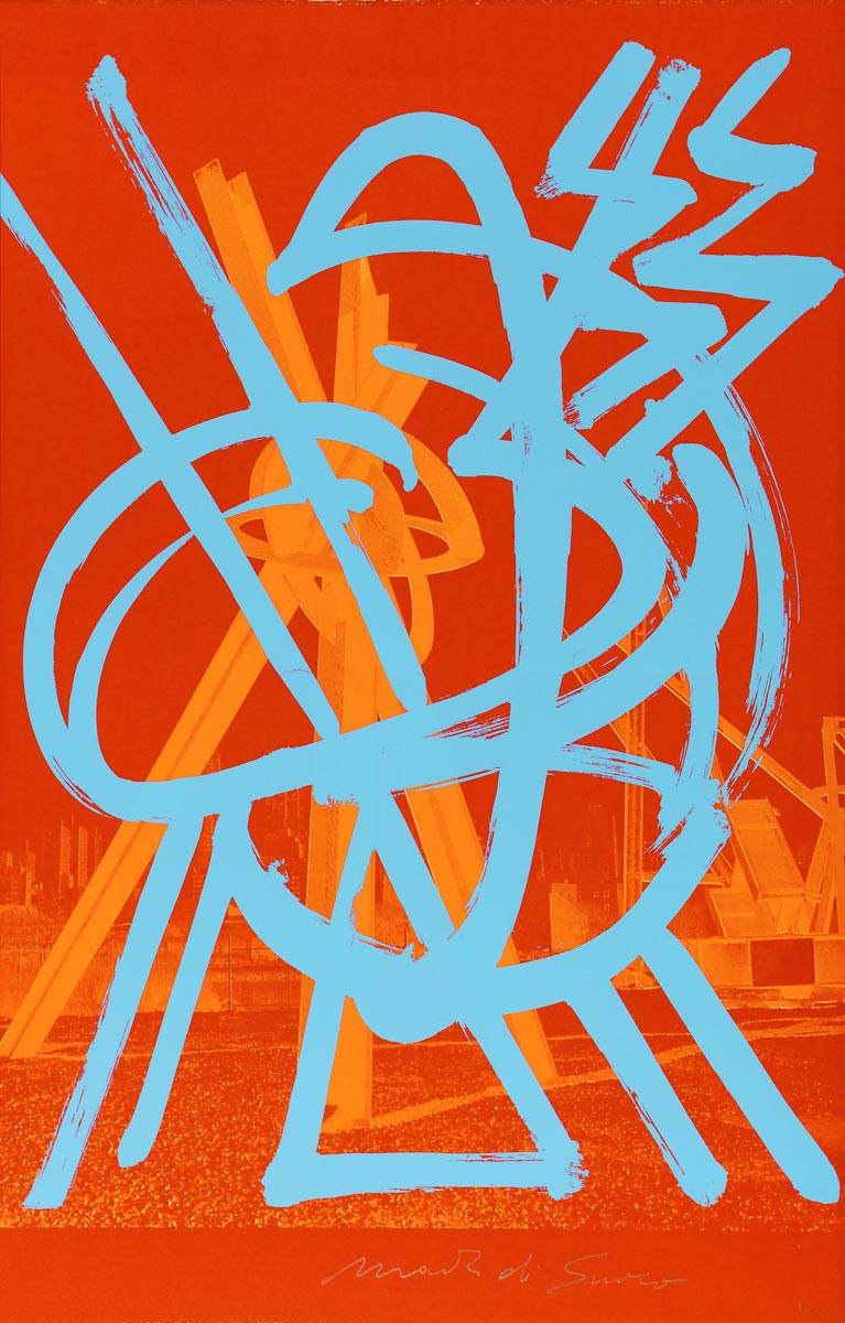 Mark Di Suvero, Lithographie, -Magnetic Borealis-, 1991