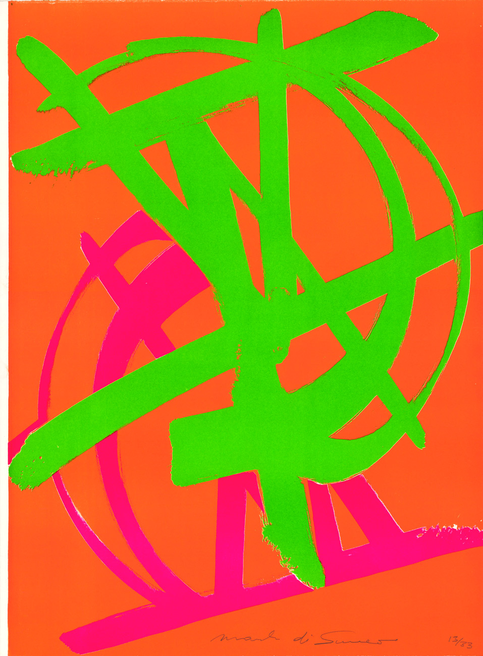 Mark Di Suvero, Lithographie, -Sans titre-