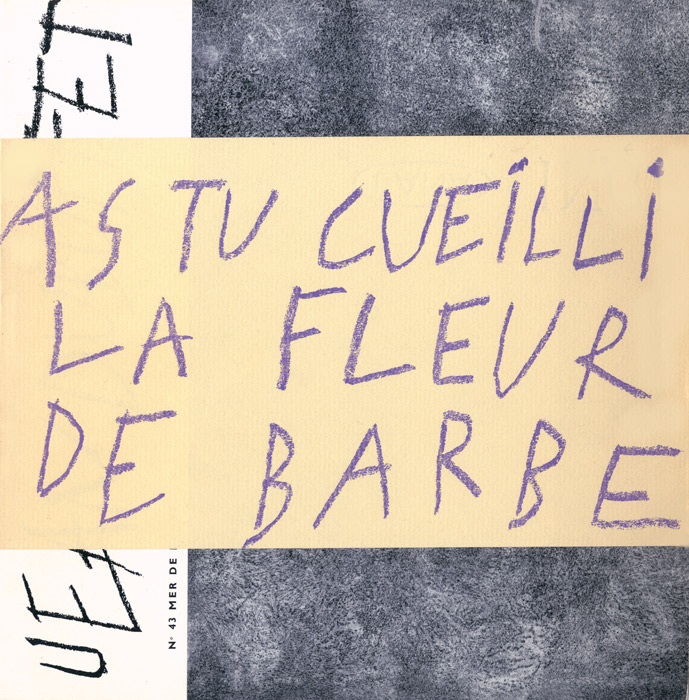 Jean-Dubuffet-Catalogue-Offset-AS TU CUEILLI LA FLEUR DE BARBE-Galerie Daniel Cordier, Paris-1960