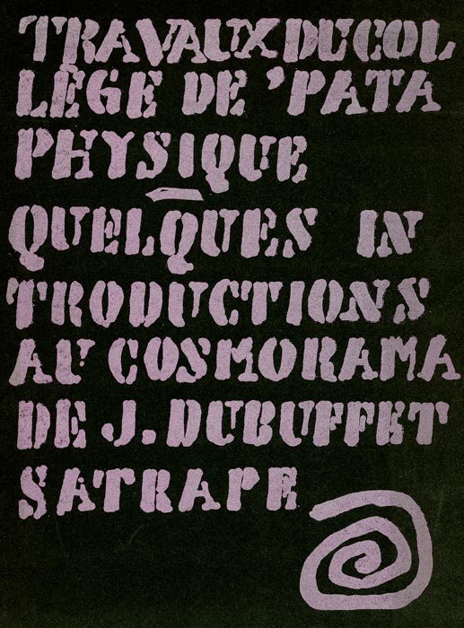 Jean-Dubuffet-Catalogue-Offset-Quelques introductions au Cosmorama de J. Dubuffet-Collège de Pataphysique-1963