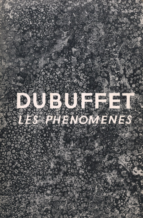 Jean-Dubuffet-Catalogue-Offset-Dubuffet, Les phénomènes-Galeria Colibri, Puerto Rico-1964