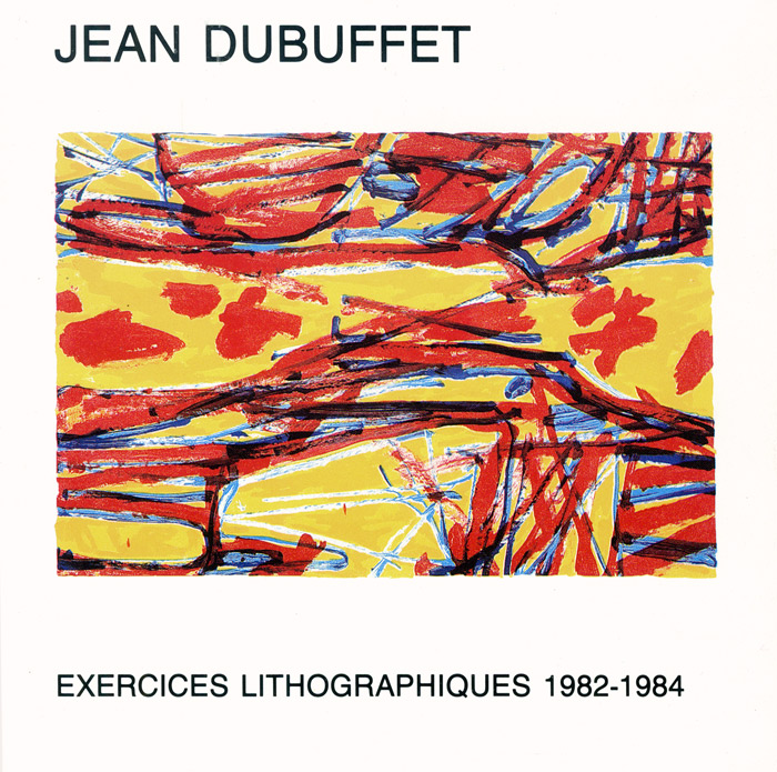 Jean-Dubuffet-Catalogue-Offset-Exercices Lithographiques 1982-1984-Galerie du 7, Paris-1984
