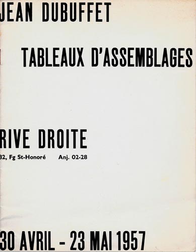 Jean-Dubuffet-Catalogue-choisir-Jean Dubuffet, Tableaux d