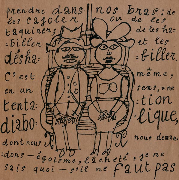 Jean-Dubuffet-Catalogue-Lithographie-La Métromanie ou les dessous de la capitale--1949