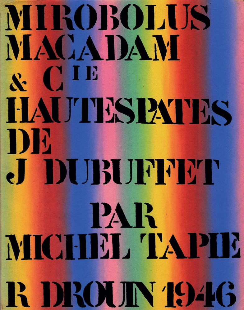 Jean-Dubuffet-Catalogue-Lithographie-Mirobolus Macadam & Cie-René Drouin, Paris-1946