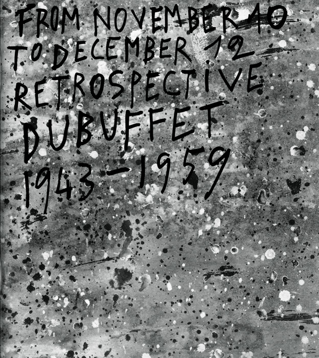 Jean-Dubuffet-Catalogue-Offset-Retrospective Jean Dubuffet-Pierre Matisse Gallery, New York-1959