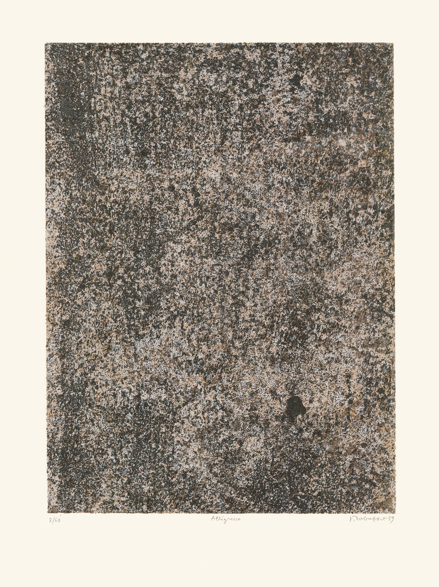 Jean Dubuffet, Lithographie, -Les phénomènes, Allègresse-, 1959
