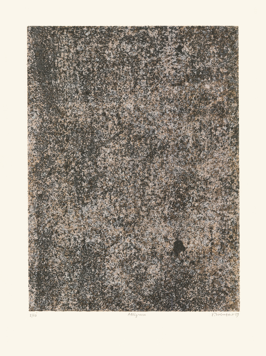 Jean Dubuffet, Lithographie, -Les phénomènes, Allégresse-, 1959