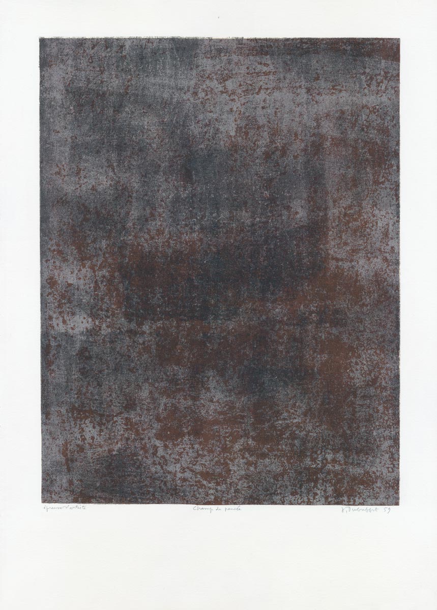 Jean-Dubuffet-Estampe-Lithographie-Les-phénomènes,-Champ-de-pensée--1959