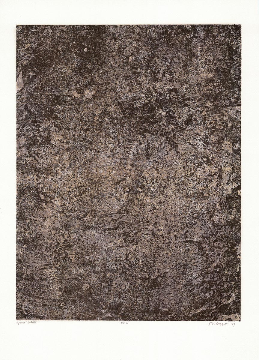 Jean Dubuffet, Lithographie, -Les phénomènes, Faste-, 1959