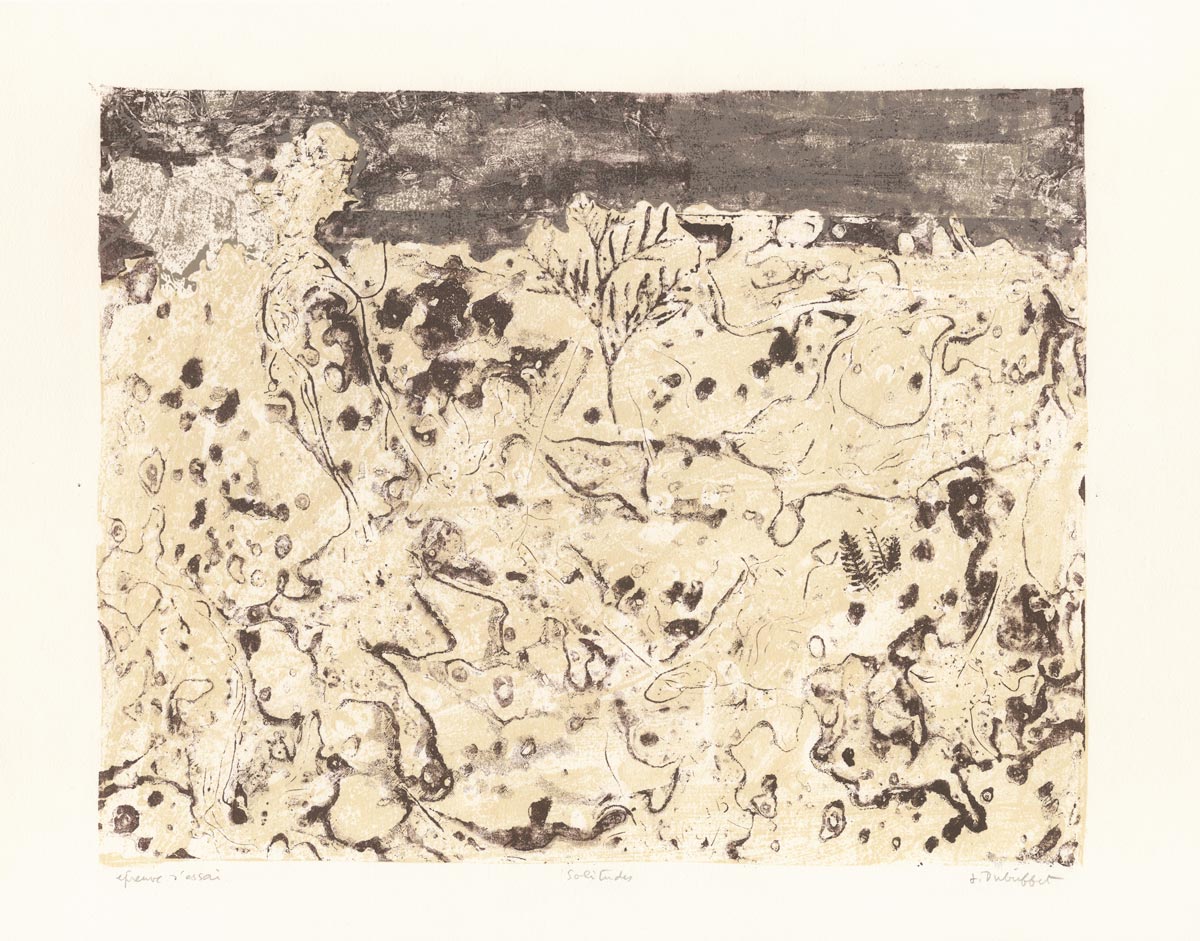 Jean Dubuffet, Lithographie, -Solitudes-, 1953