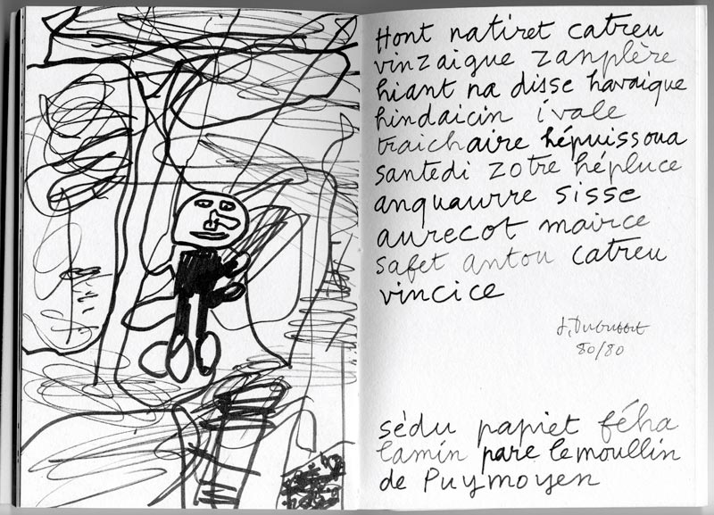 Jean Dubuffet, Livre, -Bonpiet beau neuille-, 1983