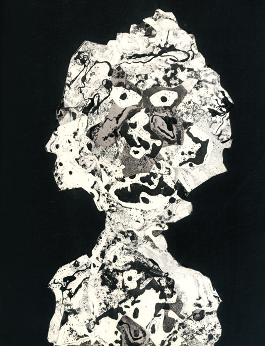 Jean-Dubuffet-Livre-Sérigraphie-Le papier collé du Cubisme à nos jours-XXe siècle-1956