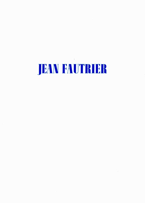 Jean Fautrier, Catalogue, 1973