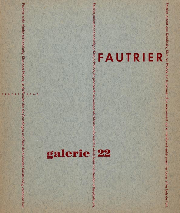 Jean Fautrier, Catalogue, 1959