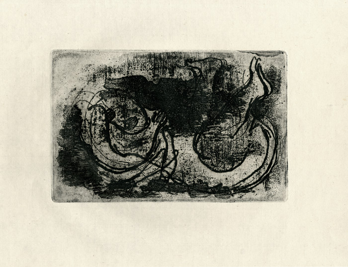 Jean Fautrier, Eau-forte, -Le Cadavre (Fautrier l-enragé) -, 1941