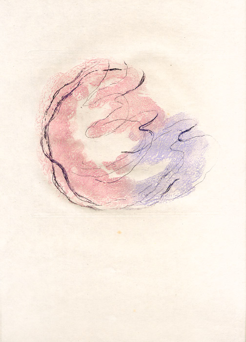 Jean Fautrier, Eau-forte, -Les seins et le sexe (Fautrier l-enragé) -, 1949