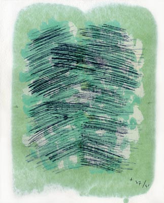 Jean Fautrier, Livre, -L-asparagus (+ L + Gouache)-, 1963