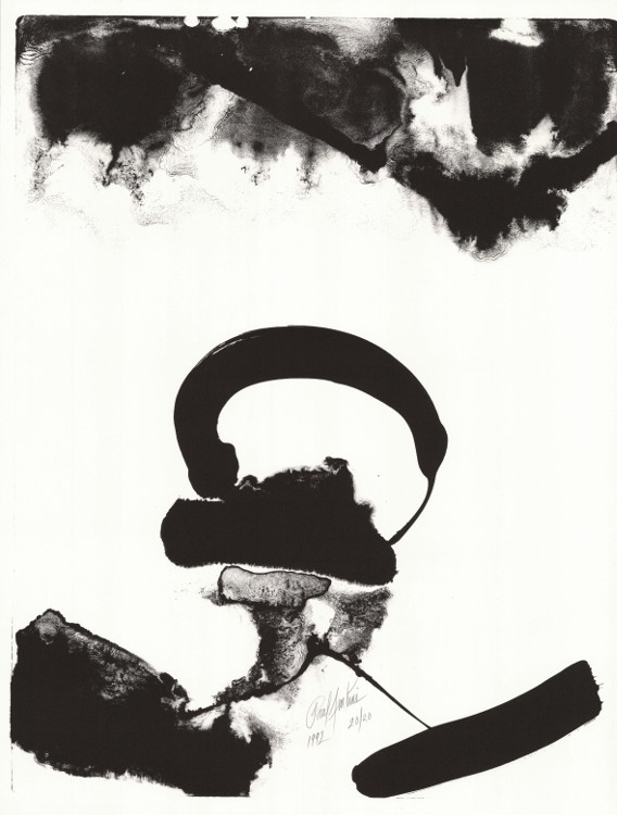 Paul Jenkins, Lithographie, -Amadeus in Black n°5-, 1992
