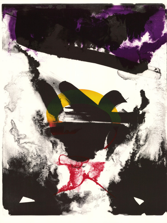 Paul Jenkins, Lithographie, -Crucible Birth of Amadeus-, 1992