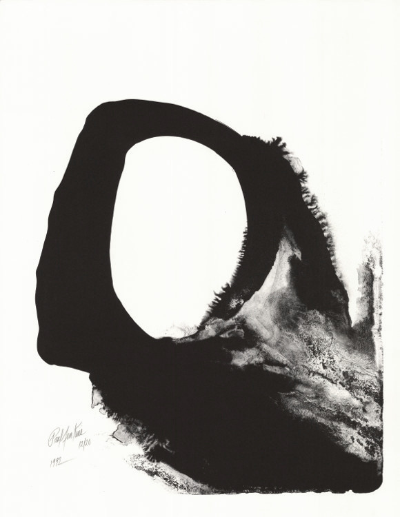 Paul Jenkins, Lithographie, -Amadeus in Black n°1-, 1992