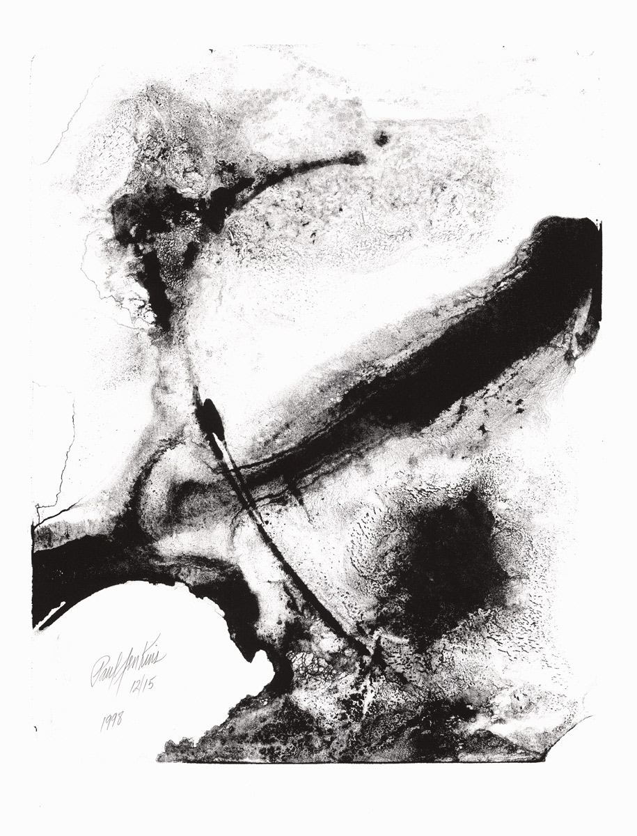 Paul Jenkins, Lithographie, -Sans titre-, 1998