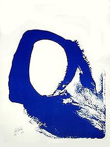 Paul Jenkins, Lithographie, -Amadeus in blue n°1 -, 1992