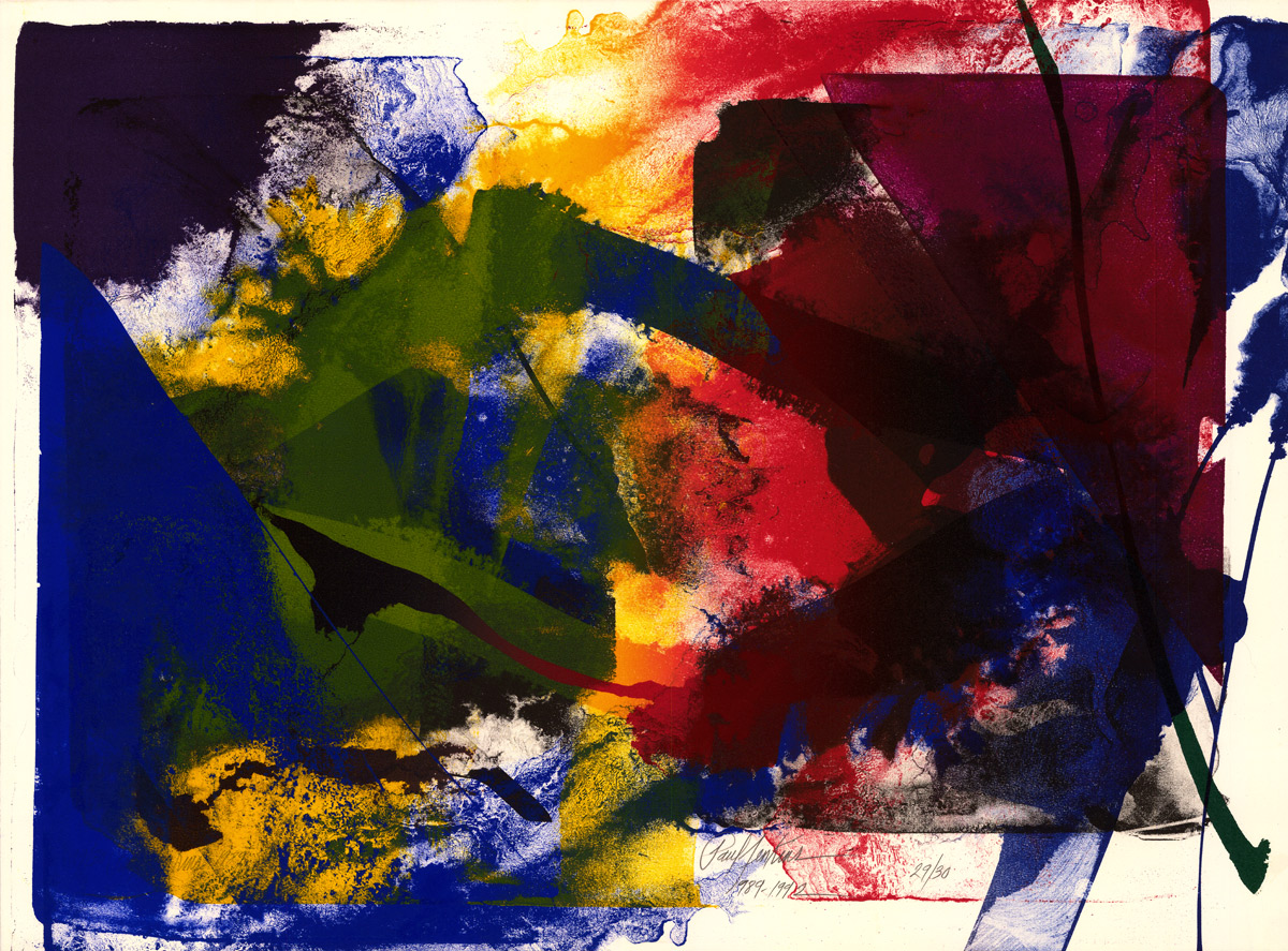 Paul Jenkins, Lithographie, -Sans titre-, 1989-1992