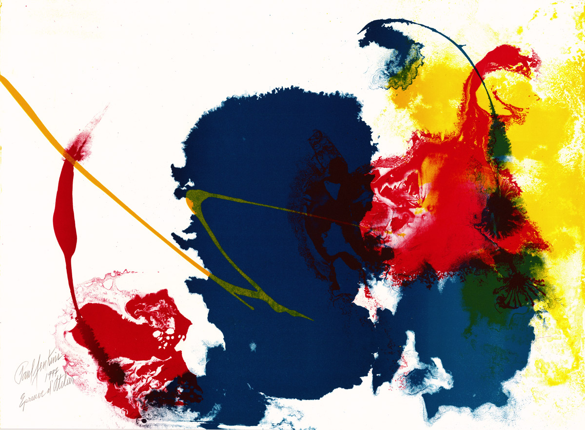 Paul Jenkins, Lithographie, -Five invocations-, 1997