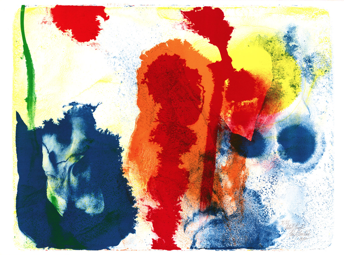 Paul Jenkins, Lithographie, -Regard de la lumière (Euphories)-, 1987