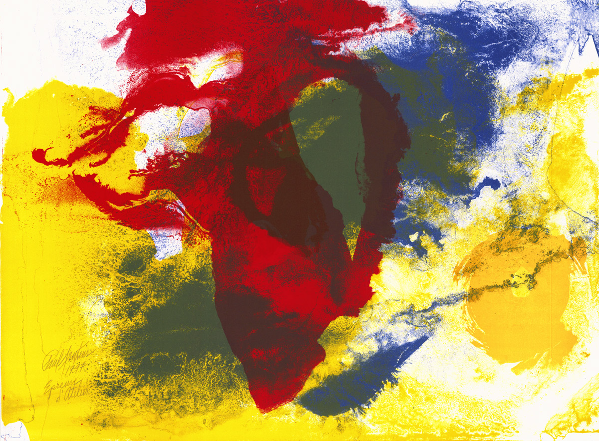 Paul Jenkins, Lithographie, -Five invocations-, 1997