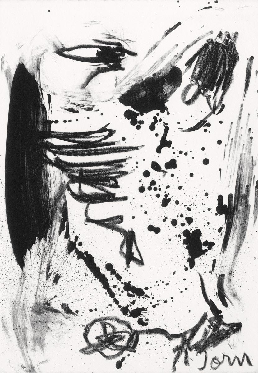 Asger Jorn, Lithographie, -Carte de Voeux-, 1969