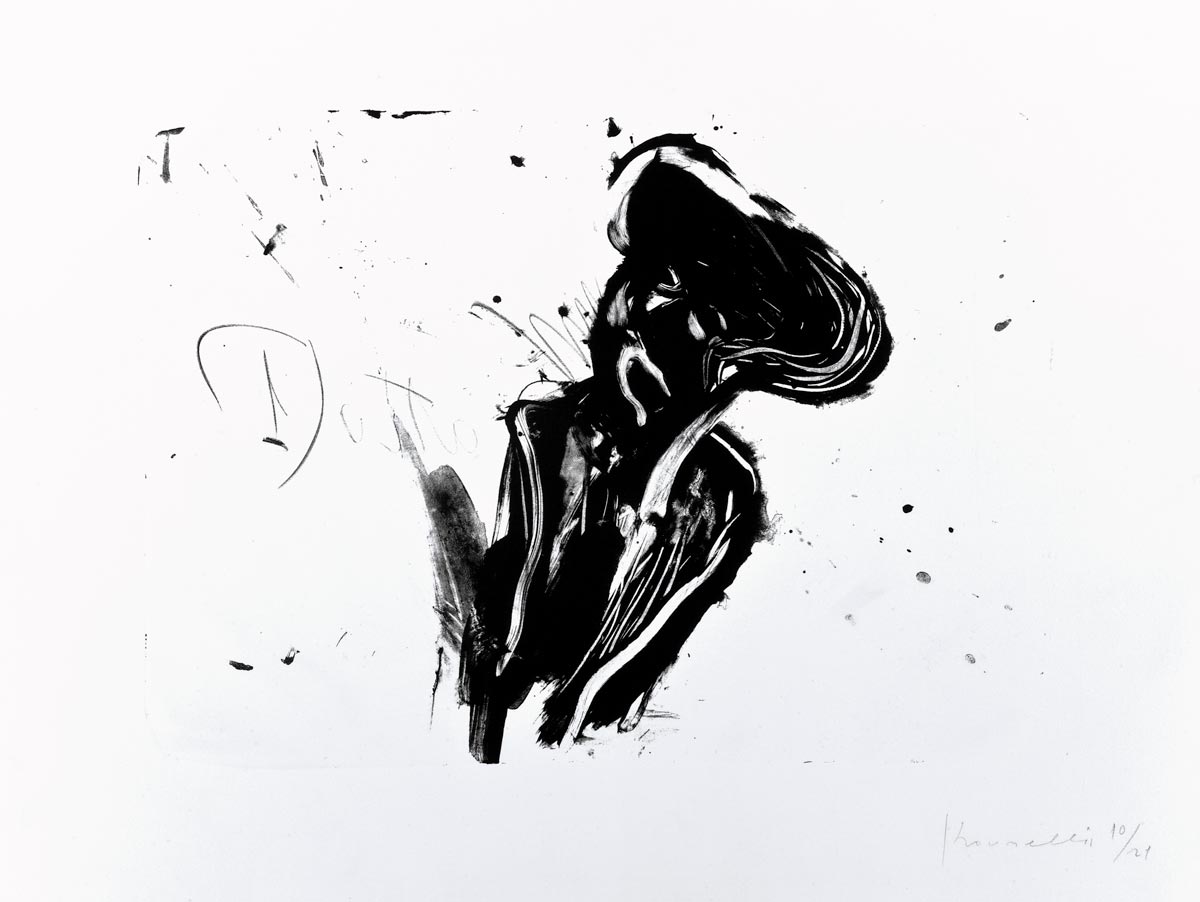 Jannis Kounellis, Lithographie, -Fumo di pietra II-, 1992