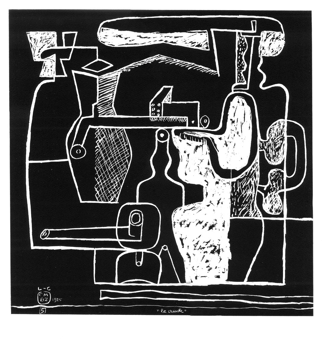  Le Corbusier, Lithographie, -La mer est toujours présente (5)-, 1962