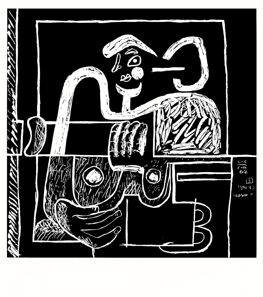  Le Corbusier, Lithographie, -La mer est toujours présente (3)-, 1962