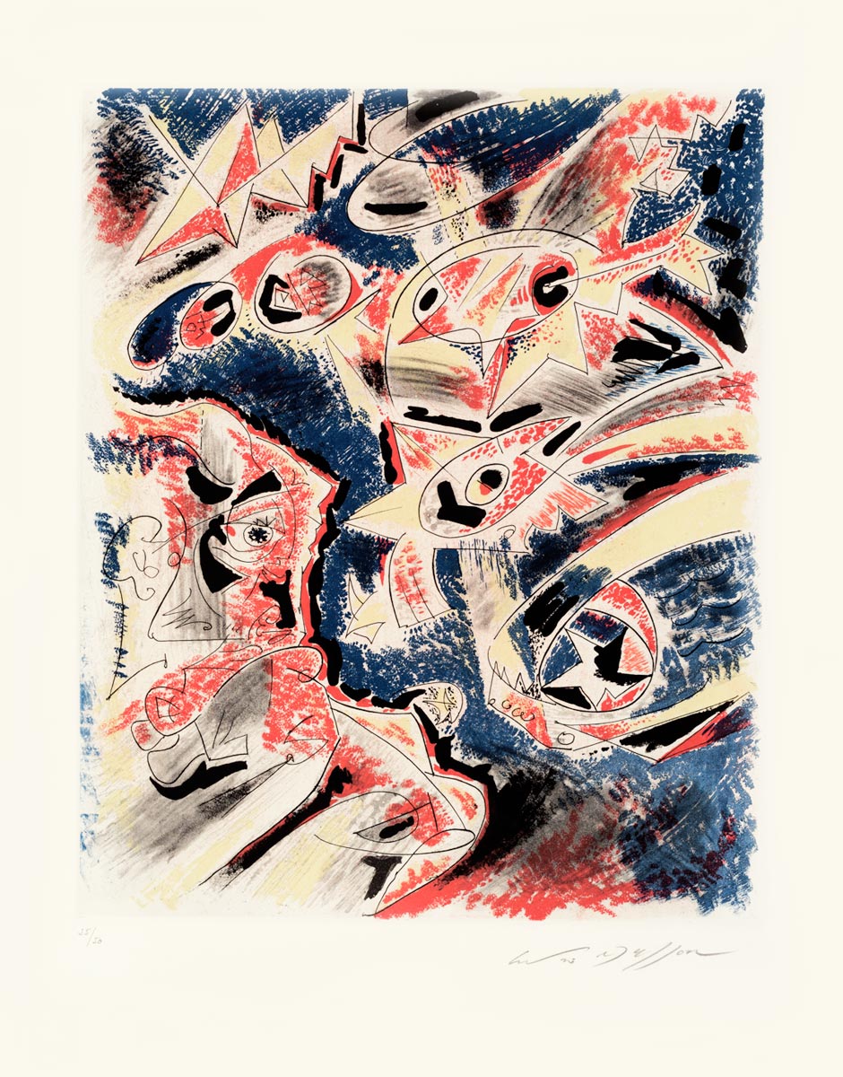 André Masson, Eau-forte, -L-Astrologue-, 1966-67